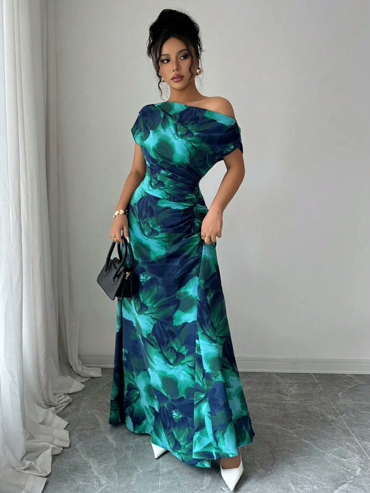 Vestido Esmeralda - look completo con bolso