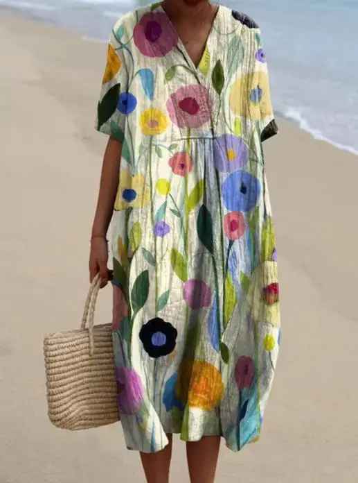 Lina | Chic Printed Dress - foto 3