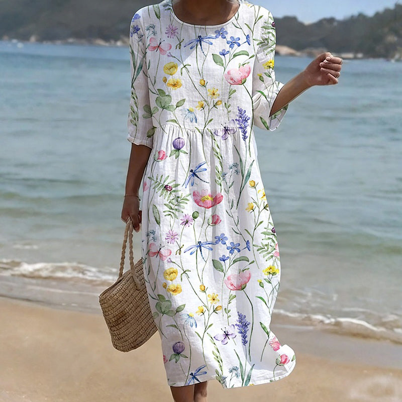 Vestido Carmen midi floral