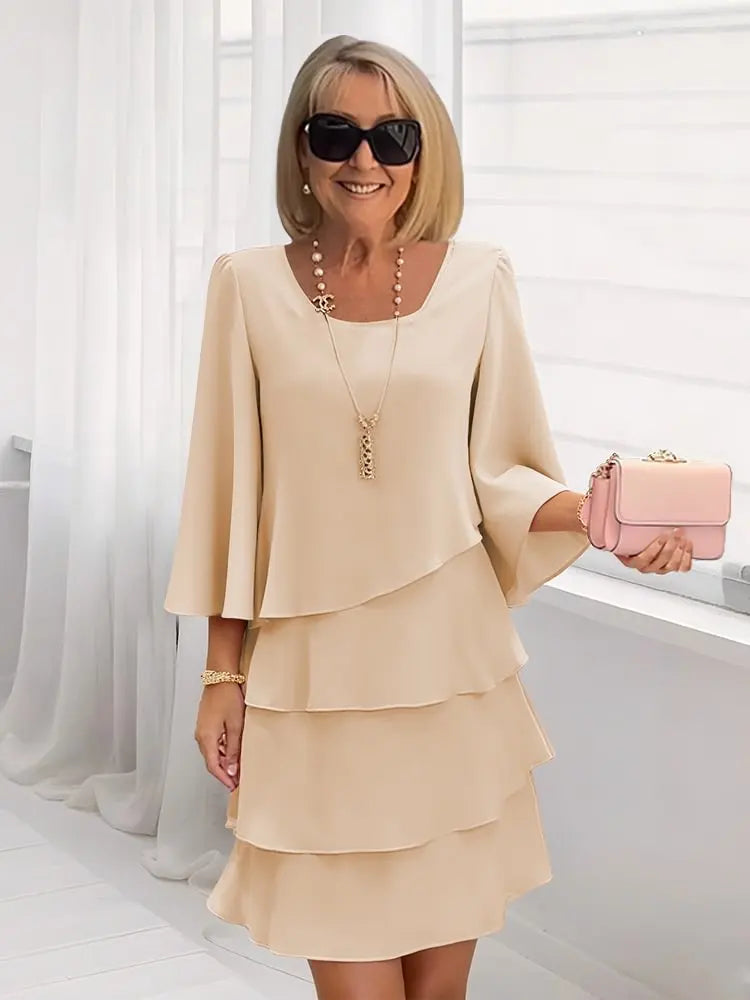 Elise | Fluid Ruffle Elegance Dress - foto 4