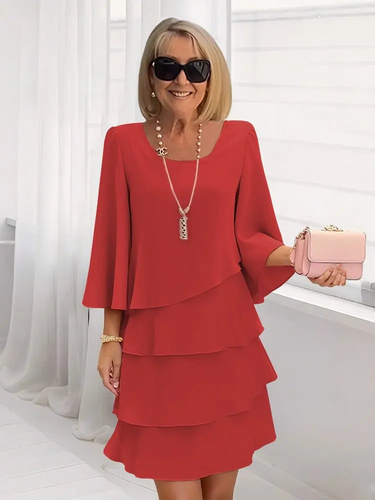 Elise | Fluid Ruffle Elegance Dress - foto 3