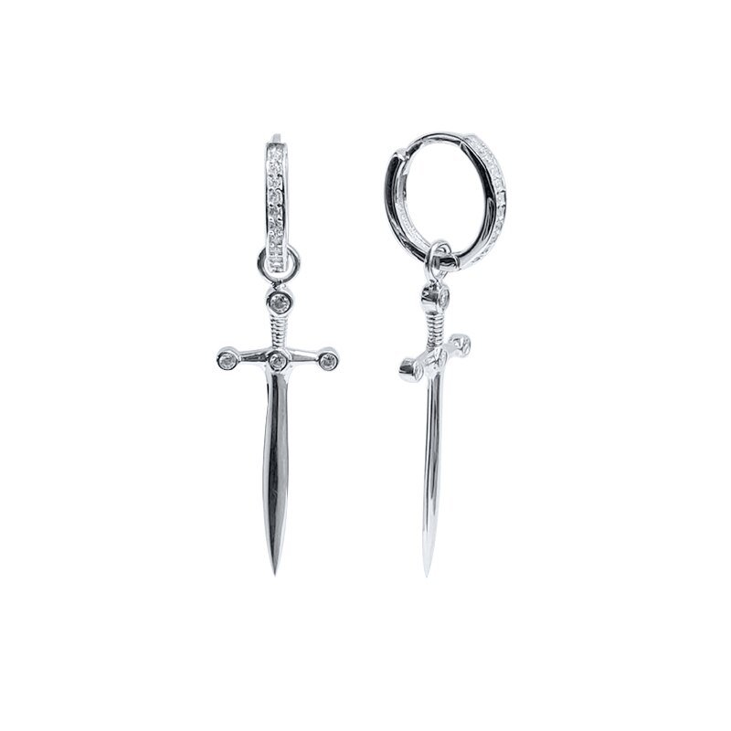 CZ Sword Earrings - foto 5