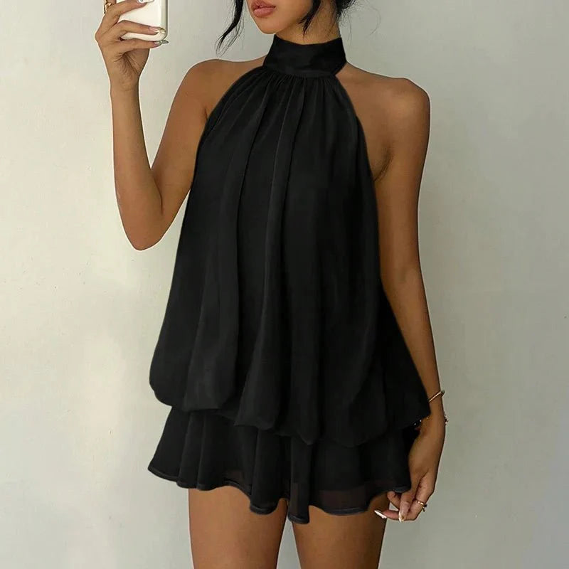 Eden | Minivestido halter con espalda abierta