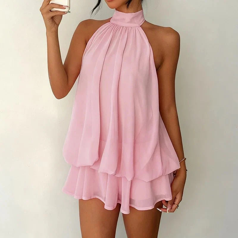 Eden | Minivestido halter con espalda abierta