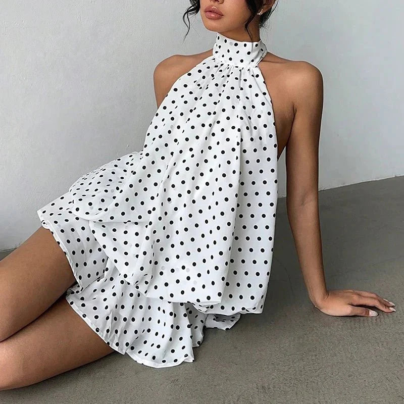 Eden | Minivestido halter con espalda abierta