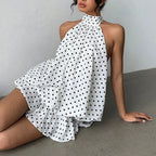 Eden | Minivestido halter con espalda abierta